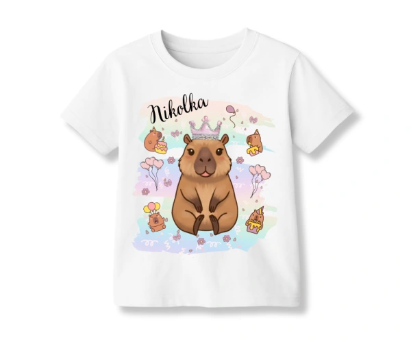 Tričko s kapybarou – narozeninové a na každý den (s jménem na přání)