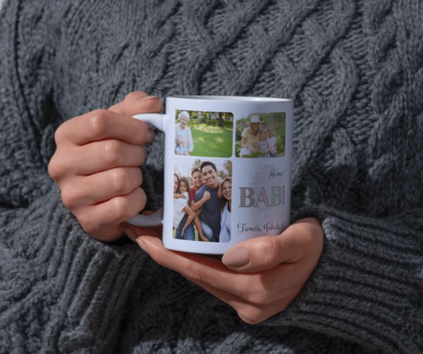 Hrnek pro babičku s vlastní fotografií – dárek od vnoučat 2