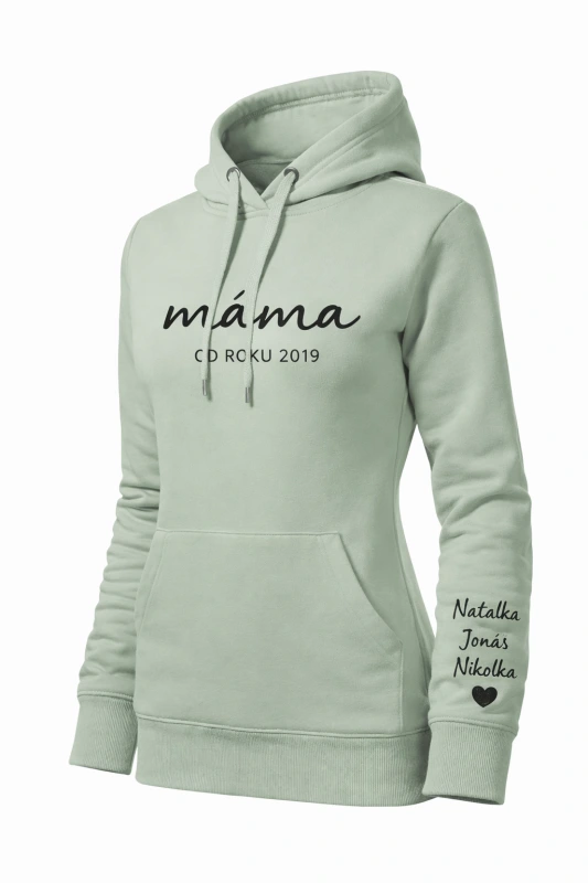 Dámská mikina Máma od roku | se jmény dětí na rukávu 3