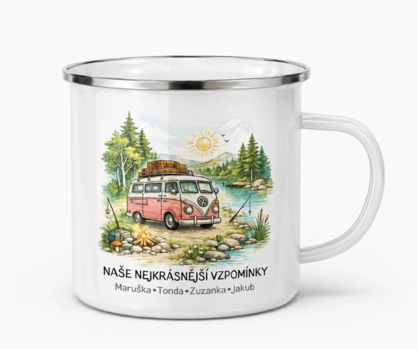 Plecháček pro milovníky kempování se jmény | Karavan, obytný vůz, stan nebo auto na přání 2