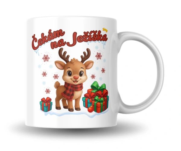 Sob Čekám na Ježíška hrnek