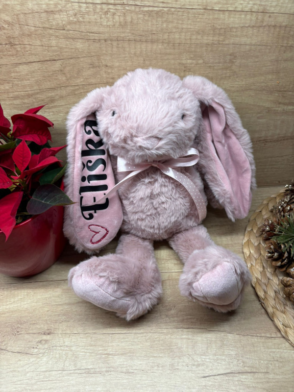 Plyšový zajíček se jménem na oušku 10