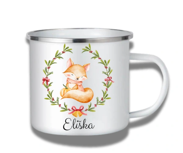 Vánoční plecháček s lištičkou – motiv pro děti