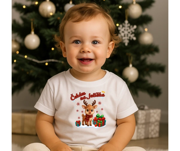 Čekám na Ježíška – tričko se sobíkem