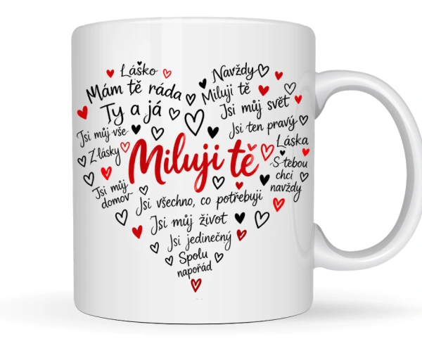Hrnek „Miluji Tě“ | Romantické vyznání pro zamilované