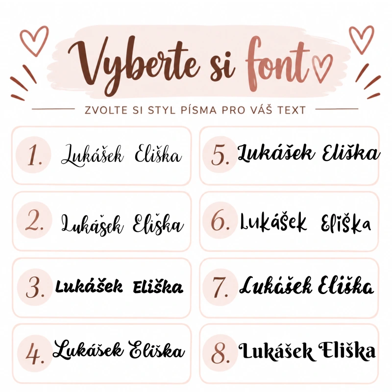 Plyšový medvídek se jménem a vlastním textem 2