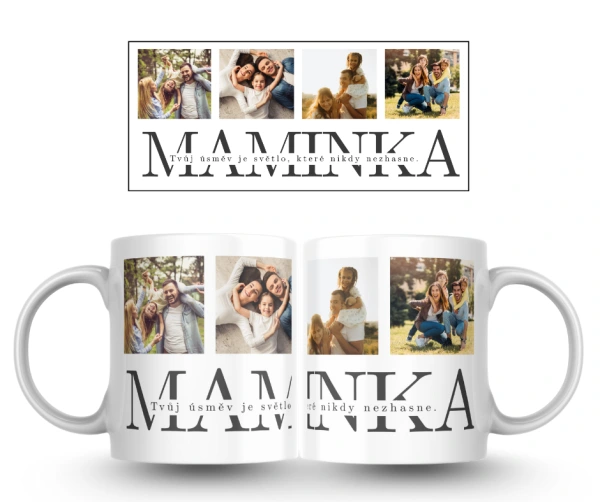 Hrnek pro maminku – Tvůj úsměv je světlo, které nikdy nezhasne