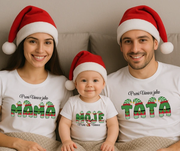 Dětské tričko První Vánoce jako Brácha 1