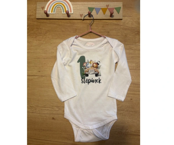 Body na 1. narozeniny – Safari zvířátka v autě a vlastní jméno 2