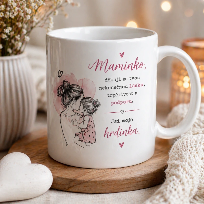 Hrnek pro maminku - Maminko, děkuji za tvou lásku a podporu