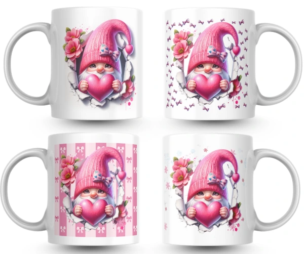 Kolekce Růžový skřítek srdíčko 💕 – hrnek pro malé i velké princezny